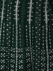 Bottle Green Mirror and Zari Embroidered Design Net Gown with Dupatta