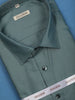 Bottle Green Plain Design Full Sleeve Cotton Shirt