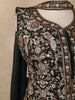 Bottle Green Sequins and Beads Embroidered Design Georgette Palazzo Suit