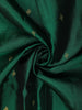 Bottle Green Small Butta Woven Kanchipuram Silk Saree with Zari Border