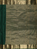 Bottle Green Solid Woven Design Pure Kanchipuram Silk Saree with Zari Border