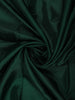 Bottle Green Solid Woven Design Pure Kanchipuram Silk Saree with Zari Border