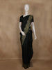Bottle Green Solid Woven Pure Kanchipuram Silk Saree