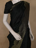 Bottle Green Solid Woven Pure Kanchipuram Silk Saree