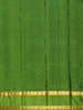 Bottle Green Striped Woven Design Kanchipuram Silk Saree with Zari Border
