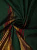 Bottle Green Temple Zari Woven Design Pure Kanchipuram Silk Saree