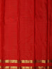 Bottle Green Vaira Oosi Kattam Zari Woven Design Pure Kanchipuram Silk Saree with Contrast Retta Petta Border