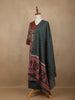 Bottle Green Floral Design Printed Cotton Salwar Suit - Diadem