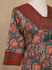 Bottle Green Floral Design Printed Cotton Salwar Suit - Diadem