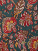 Bottle Green Floral Design Printed Cotton Salwar Suit - Diadem
