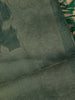 Bottle Green Floral Design Tissue Silk Saree - Diadem