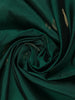 Bottle Green Floral Design Woven Soft Silk Saree - Diadem