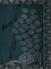 Bottle Green Stone Embellishment Chiffon Saree - Diadem
