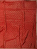 Brick Red Butta Woven Design Soft Tissue Saree with Scalloped Border