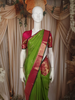 Bright Leaf Green Traditional Butta Woven Design Pure Kanchipuram Silk Saree with Contrast  Zari Border