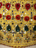 Bright Lemon Yellow Heavy Beads and Mirror Embroidered Design Holographic Lehenga With Choker Dupatta