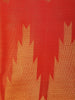 Bright Orange Gold Zari Woven Design Design Tissue Saree with Temple Border