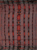 Bright Orange Solid Woven Design Pure Tussar Silk Fancy Saree with Contrast Ikat Border