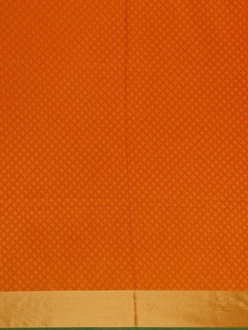 Bright Orange Woven Soft Silk Saree - Diadem