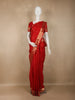 Bright Red Butta Woven Design Kanchipuram Silk Saree with Zari Border