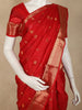 Bright Red Butta Woven Design Kanchipuram Silk Saree with Zari Border