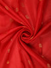 Bright Red Butta Woven Design Kanchipuram Silk Saree with Zari Border