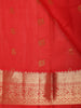 Bright Red Butta Woven Design Kanchipuram Silk Saree with Zari Border