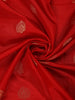 Bright Red Butta Woven Pure Kanchipuram Silk Saree