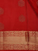 Bright Red Butta Woven Pure Kanchipuram Silk Saree