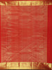 Bright Red Floral Butta Woven Design Pure Kanchipuram Silk Saree with Paisley Zari Border