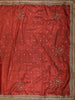 Bright Vermilion Red Butta Zari Woven Design Tissue Saree with Designer Lace Border