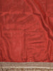 Bright Vermilion Red Butta Zari Woven Design Tissue Saree with Designer Lace Border