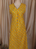 Bright Yellow Floral Printed Design Cotton Straight Cut Salwar Suit