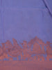 Bright Lilac Plain Semi Silk Saree with Contrast Copper Zari Border - Diadem