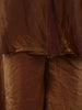 Bronze Brown Beaded Embroidered Space Silk Palazzo Suit