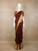 Brown Butta Woven Pure Kanchipuram Silk Saree