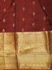 Brown Butta Woven Pure Kanchipuram Silk Saree