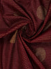 Brown Checked Woven Kanchipuram Silk Saree