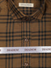 Brown Checks Design Cotton Kid's Shirt