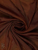 Brown Floral Bead And Sequin Embroidered Crepe Silk Saree