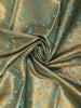 Brown Floral Butta Design Semi Tissue Silk Saree