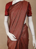 Brown Floral Design Semi Tissue Silk Saree