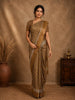 Brown Floral Design Semi Tussar Saree
