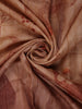 Brown Floral Design Semi Tussar Saree