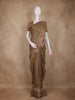 Brown Floral Design Semi Tussar Saree