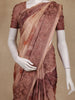 Brown Floral Design Semi Tussar Saree