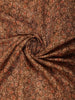Brown Floral Design Semi Tussar Saree With Embroidery Border