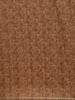 Brown Floral Printed Design Tussar Silk Saree