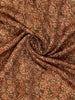 Brown Floral Printed Design Tussar Silk Saree