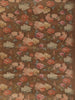 Brown Floral Printed Tissue Saree With Woven Buttas